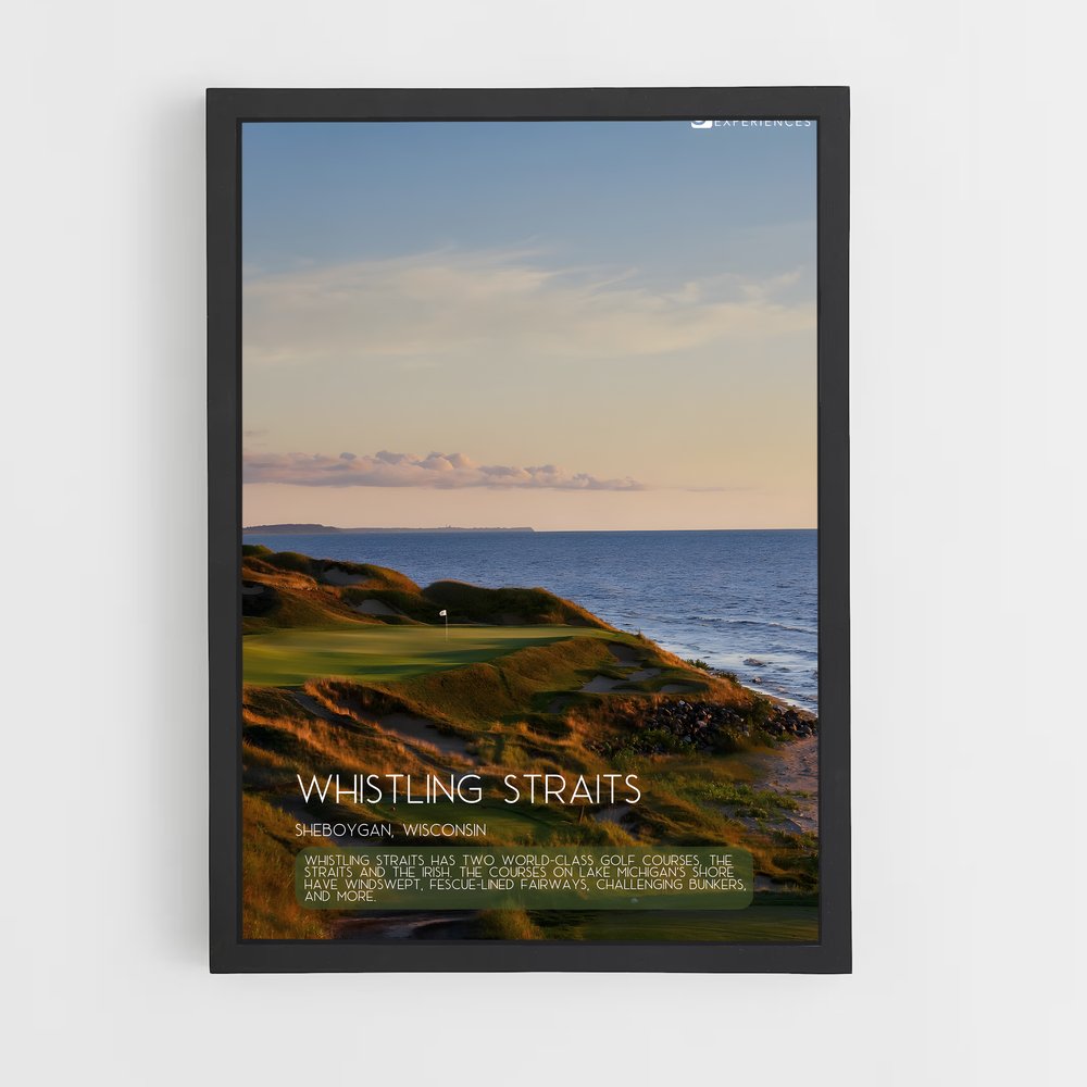 Poster Whistling straits – affiche Golf (vue 2)